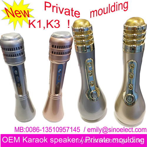 Karaoke microphone bluetooth K068 microphone handheld wireless bluetooth microphone speaker for KTV